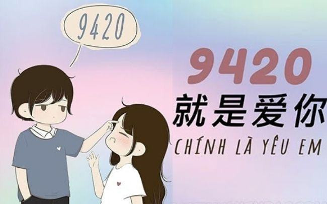 Y nghia 9420 trong mat ma tinh yeu tieng Trung