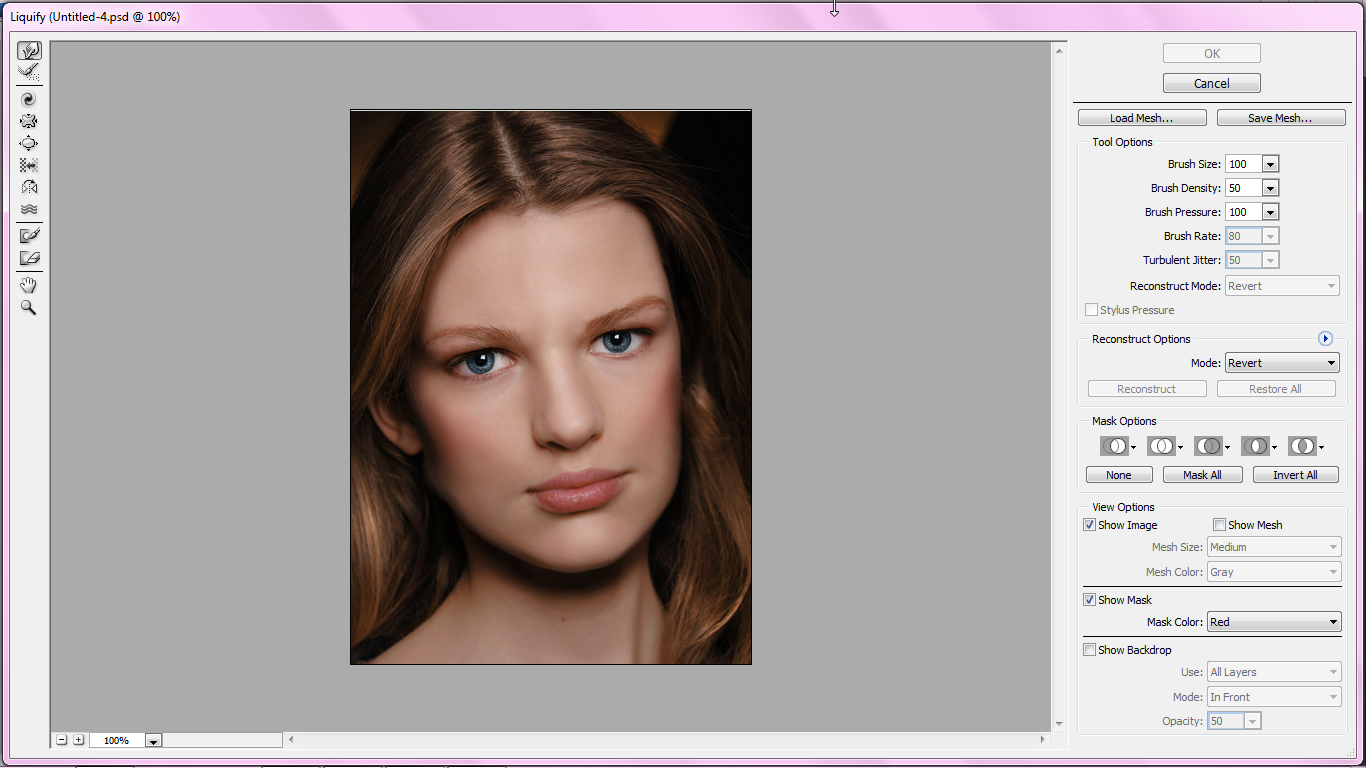 Cách bóp mặt trong photoshop với công cụ Liquify