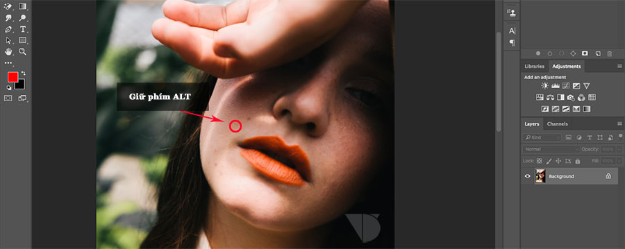 Cách đắp màu trong photoshop