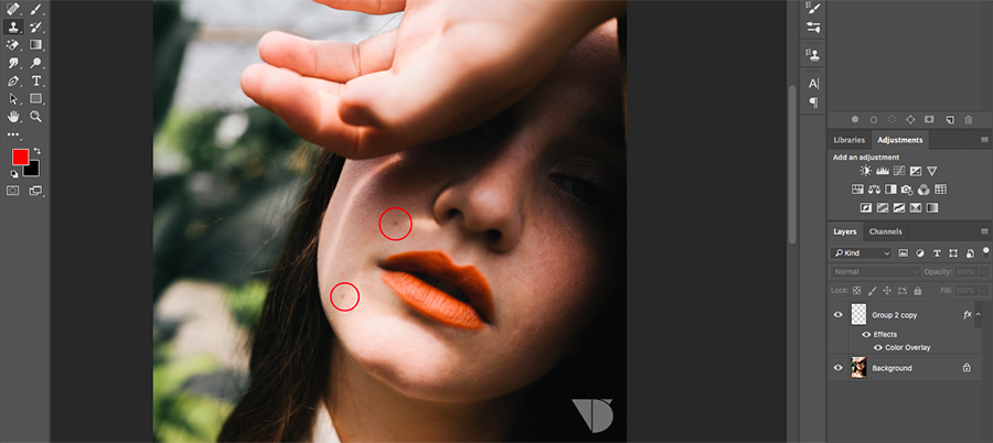 Cách đắp màu trong photoshop
