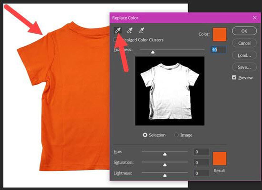 Cách đổi màu áo trong photoshop