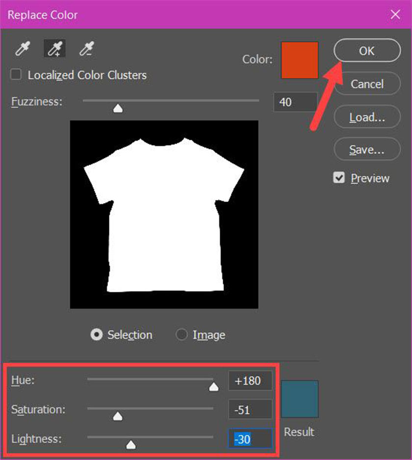 Cách đổi màu áo trong photoshop