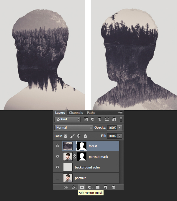 Cách ghép ảnh chồng lên nhau bằng photoshop