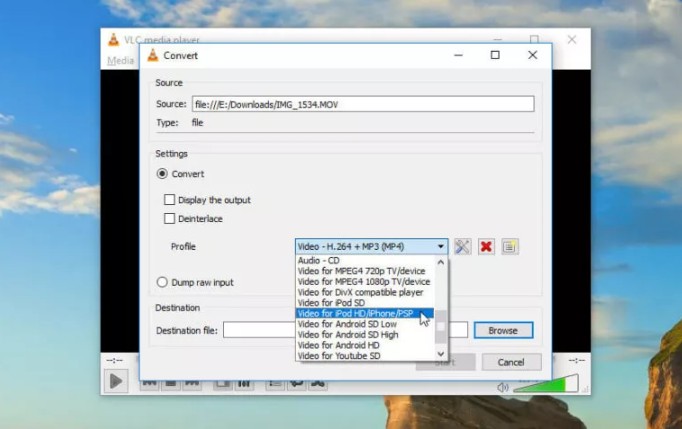 Cách giảm dung lượng video mp4 vẫn giữ nguyên chất lượng với VLC