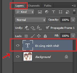 Cách làm mờ chữ trong photoshop