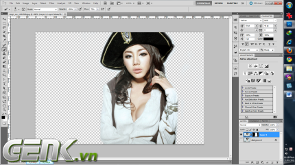 Cách làm nền ảnh trong suốt bằng photoshop