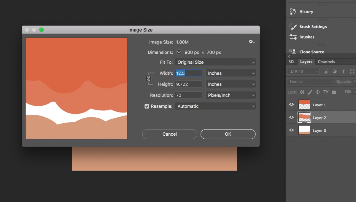 Thay đổi kích thước ảnh trong photoshop