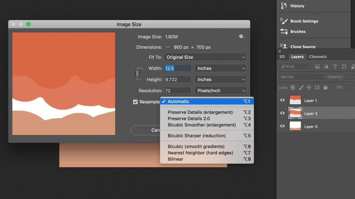 Thay đổi kích thước ảnh trong photoshop không làm giảm chất lượng