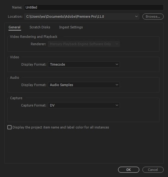 Chèn chữ trong adobe premiere