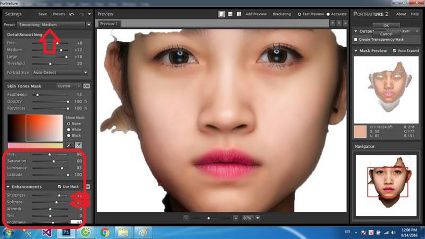 Chỉnh làm da trắng hồng bằng Photoshop