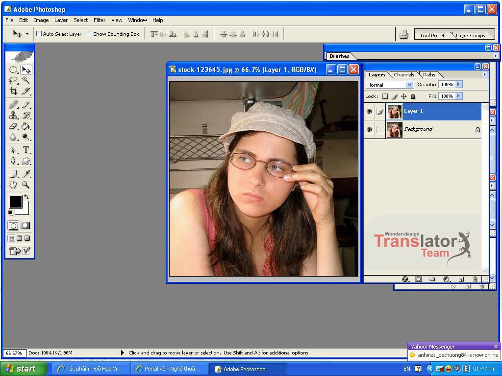 Chuyển ảnh thành tranh vẽ chì bằng photoshop cs6