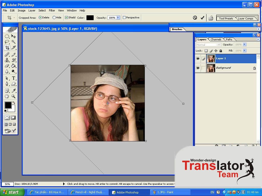 Chuyển ảnh thành tranh vẽ chì bằng photoshop cs6