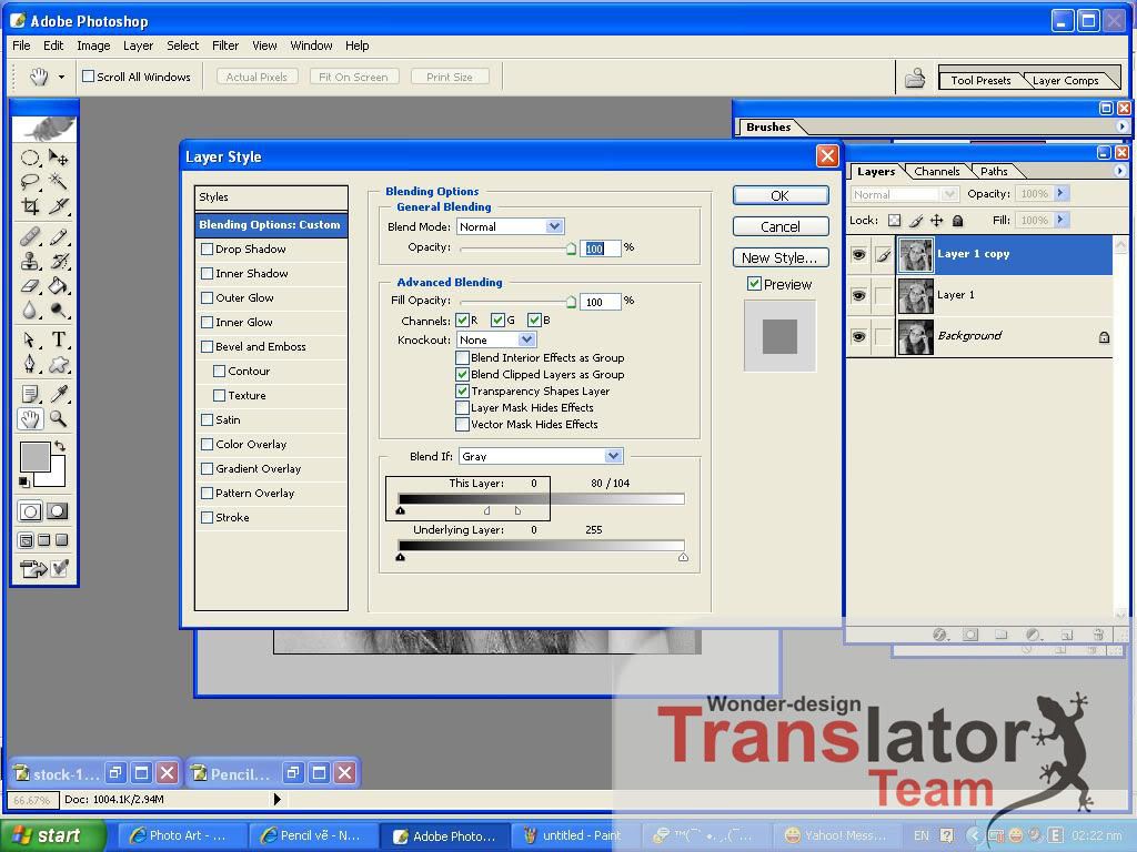 Chuyển ảnh thành tranh vẽ chì bằng photoshop cs6
