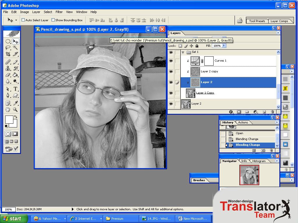 Chuyển ảnh thành tranh vẽ chì bằng photoshop cs6