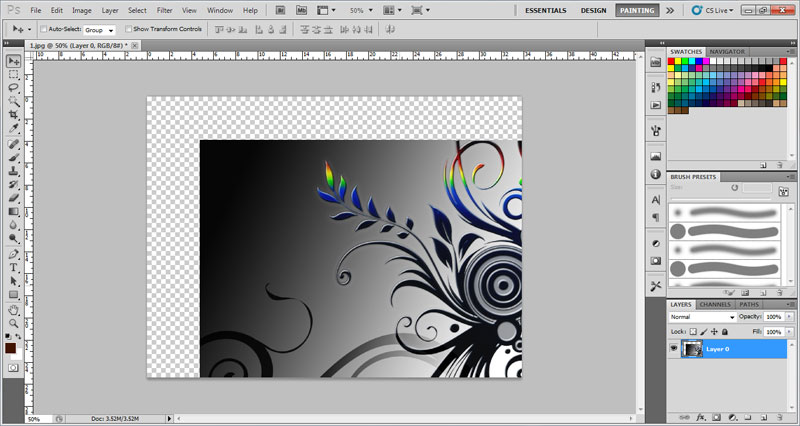 Công cụ Move Tool photoshop