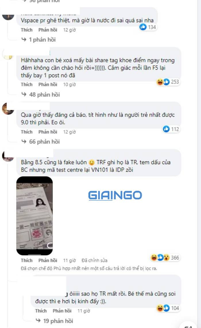 nữ sinh 2k2 fake bảng điểm thi ielts