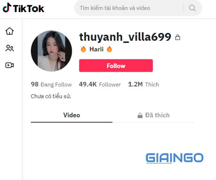 Harri Villa - Tài khoản mạng xã hội