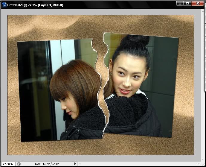 Hướng dẫn xé đôi bức ảnh trong photoshop đầy nghệ thuật