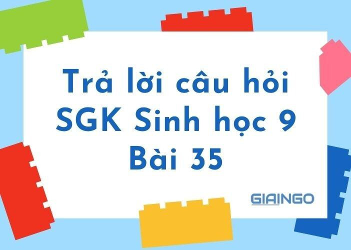 Giải bài tập SGK Sinh học 9 bài 35