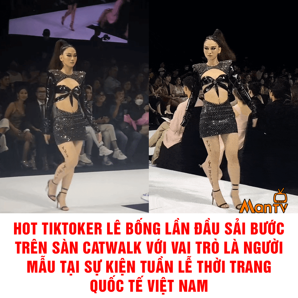 lê bống trên sàn catwalk