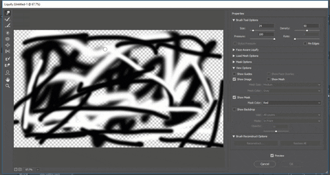Tạo hiệu ứng Liquid background với Liquify trong Photoshop