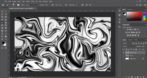Tạo hiệu ứng Liquid background với Liquify trong Photoshop