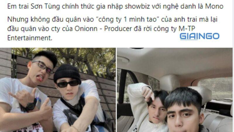 Em trai Sơn Tùng chính thức gia nhập showbiz