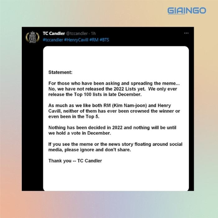 RM - Người đẹp nhất thế giới