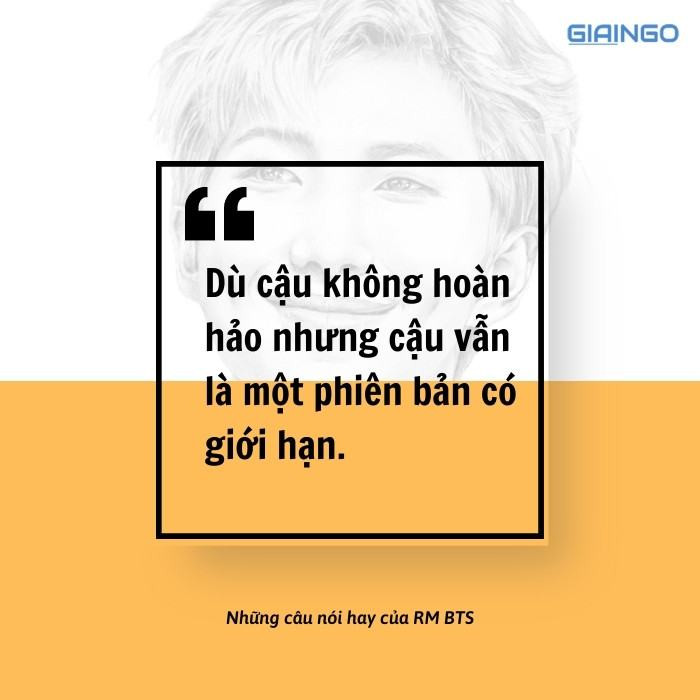 Những câu nói hay của RM BTS