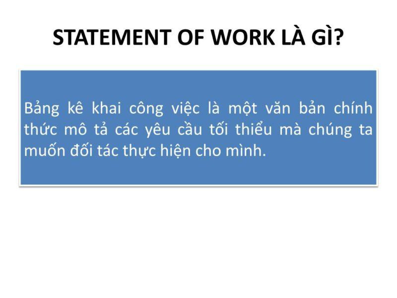 SOW là gì?