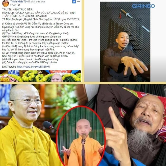 Thích Nhật Từ bị Tịnh thất Bồng Lai chửi