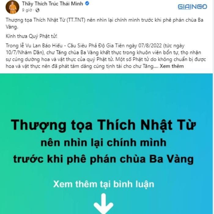 Thích Trúc Thái Minh và Thích Nhật Từ
