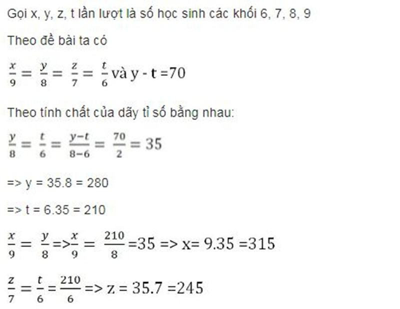 Tính chất dãy tỉ số bằng nhau