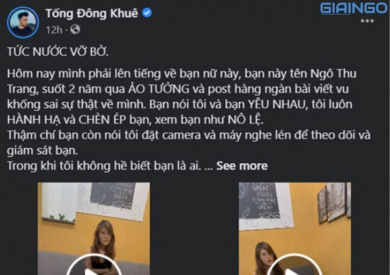 Tống Đông Khuê bị tố đối xử tệ bạc với “bạn gái cũ”