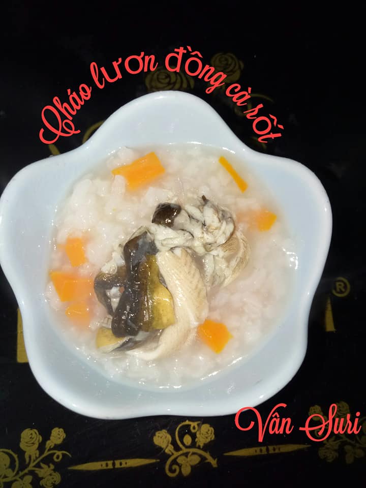 Cháo lương đồng cà rốt cho bé ăn dặm