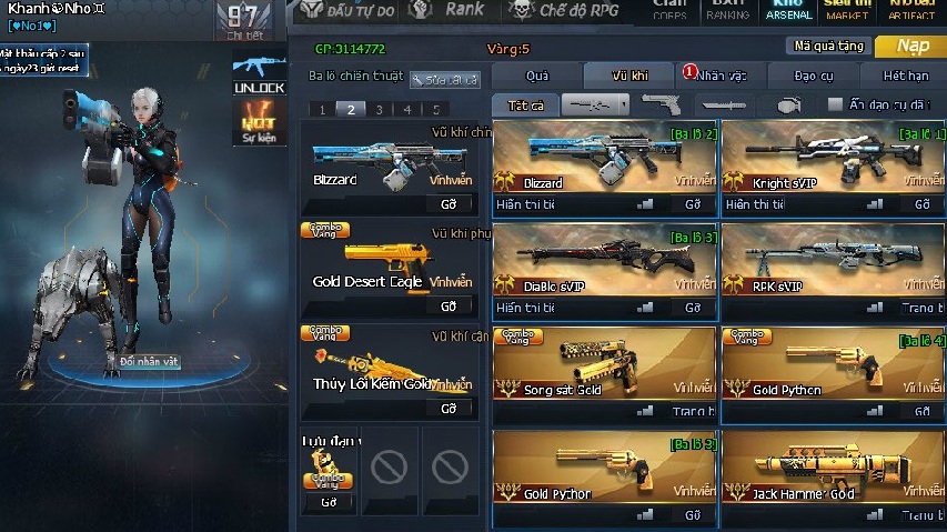 Cho acc Truy kích Vip - Chia sẻ acc Truy Kích - Share tài khoản Truy Kích 2019