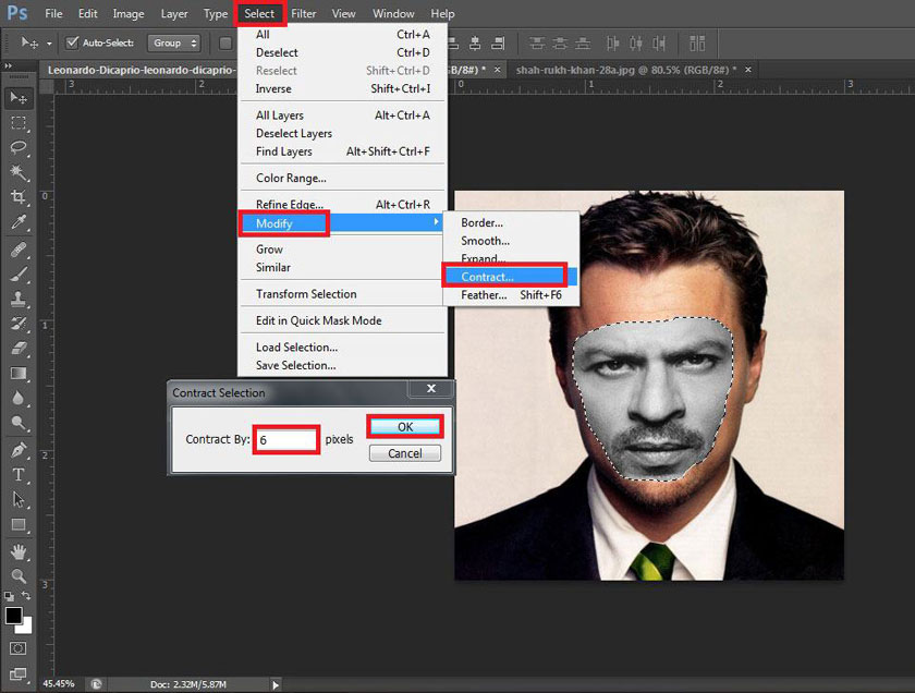 ghép đầu người này vào thân người kia trong photoshop