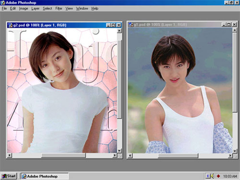 ghép đầu người này vào thân người kia trong photoshop