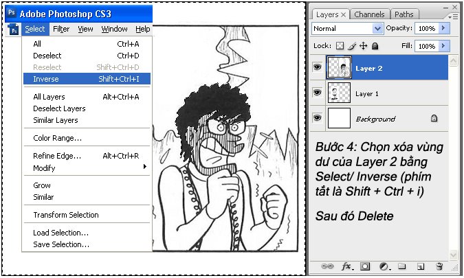 ghép tóc vào khuôn mặt bằng photoshop