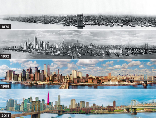 Nhìn lại cây cầu Skyline New York.   - hình nền máy tình đẹp