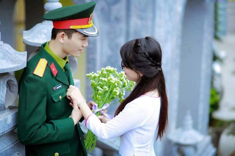 Stt nhớ người yêu đi lính