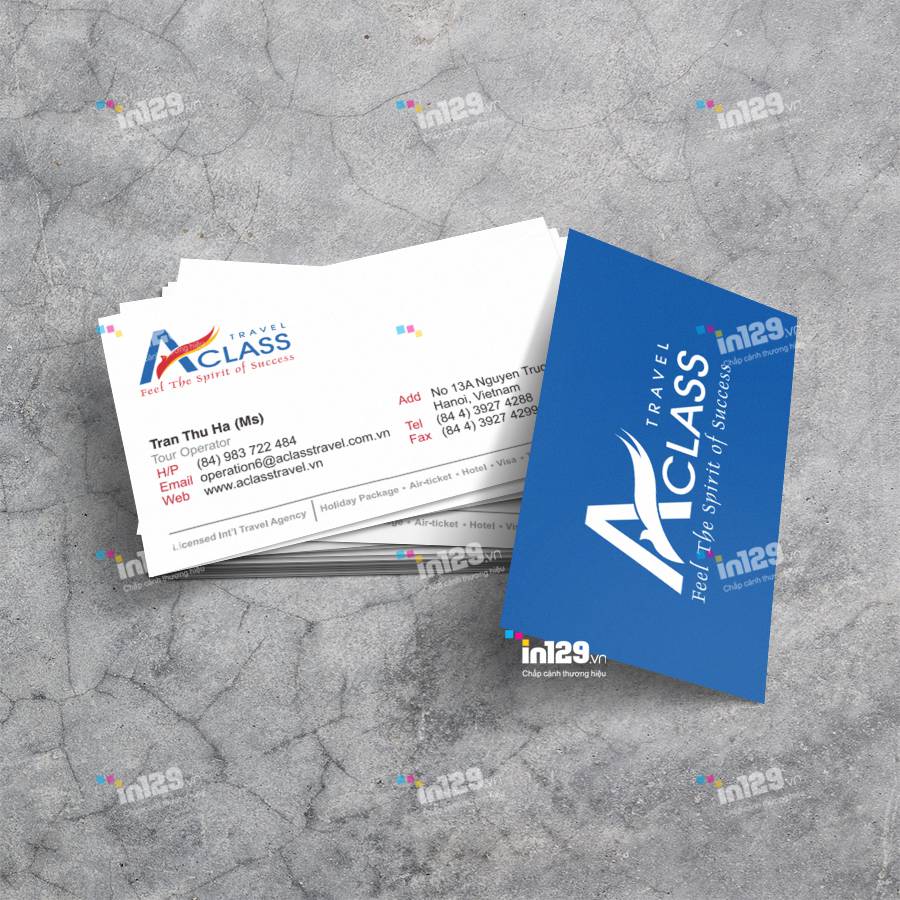 mẫu card visit công ty du lịch