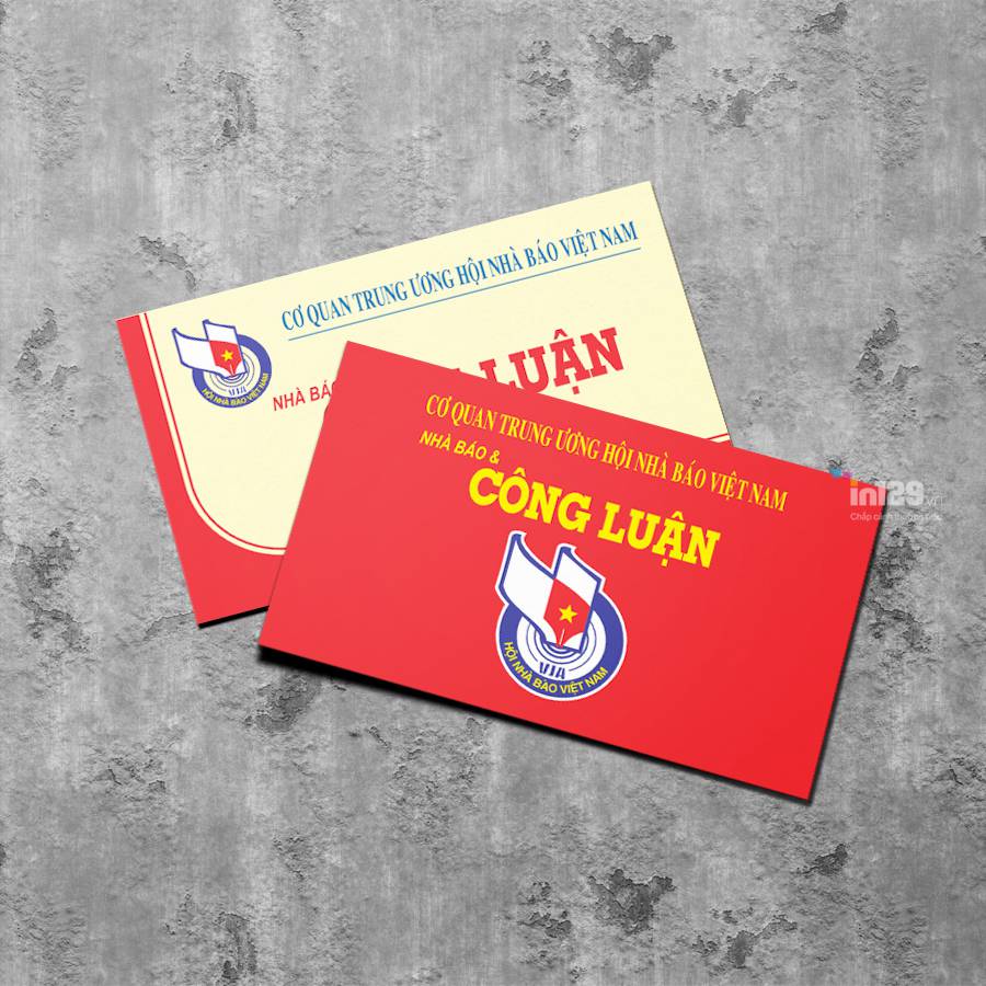 mẫu card visit báo công luận