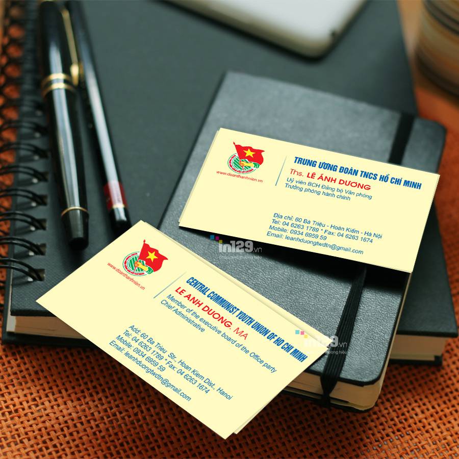mẫu card visit cơ quan nhà nước
