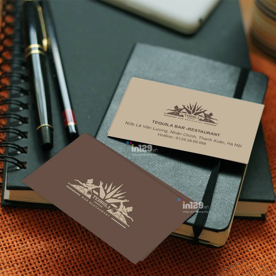 mẫu card visit nhà hàng