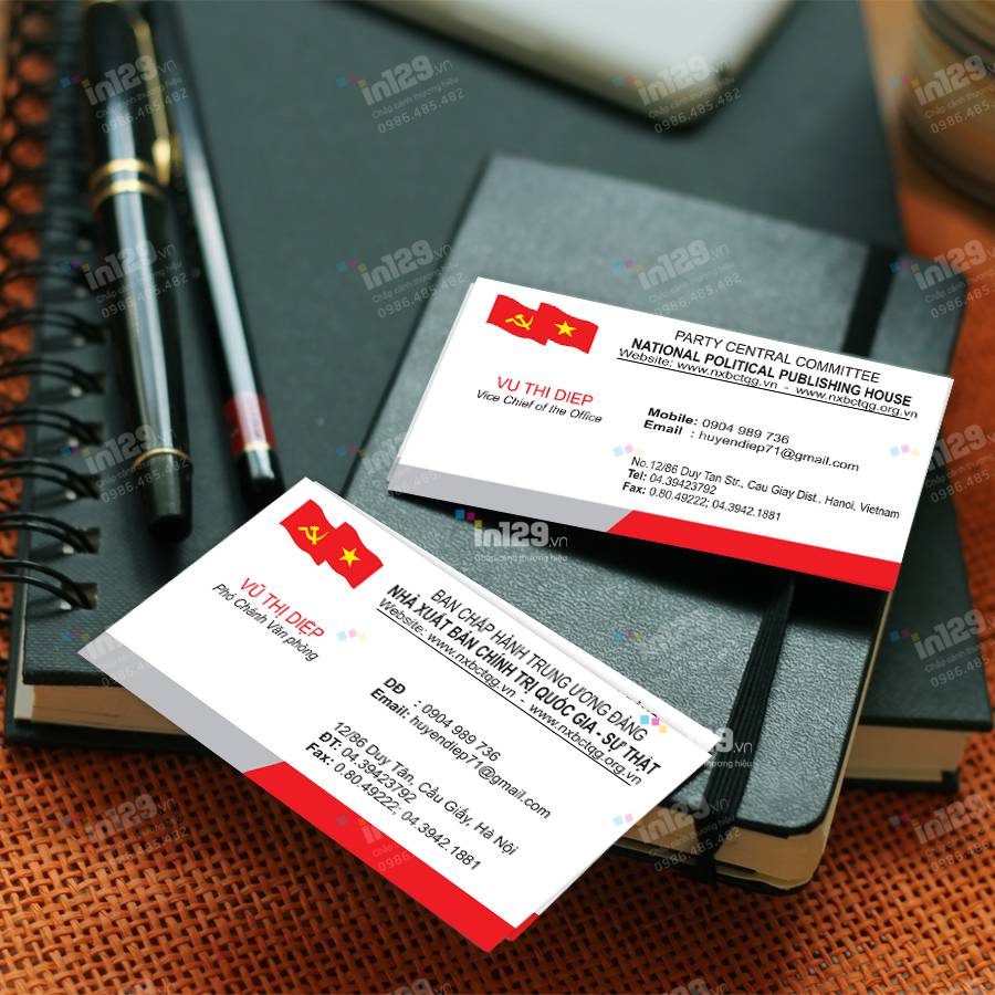 mẫu card visit nhà báo