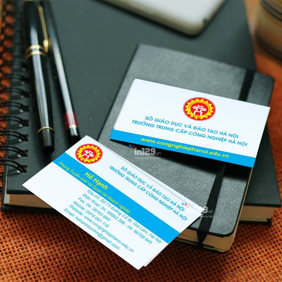 mẫu card visit trường học
