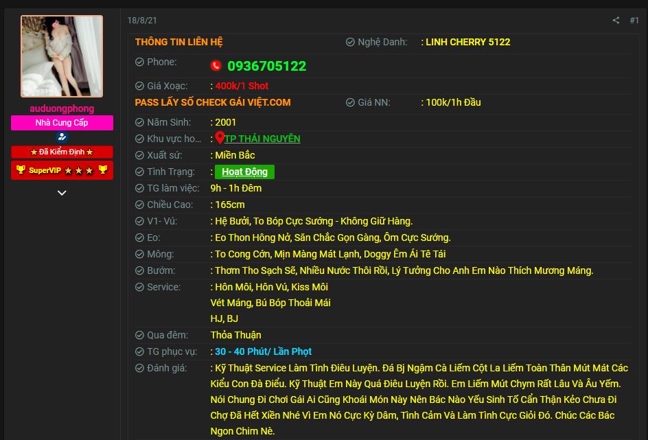 linh cherry thái nguyên 400k 55kg