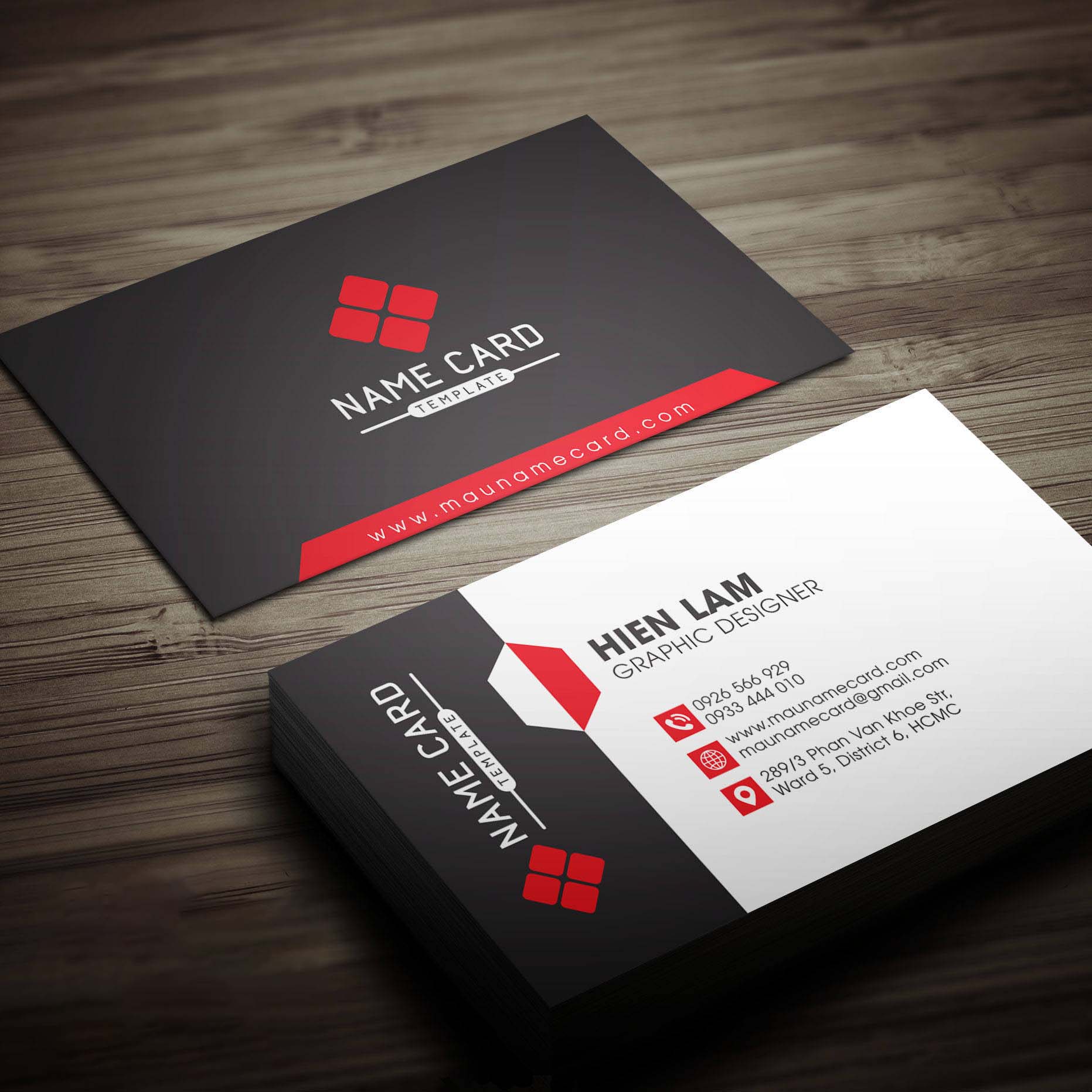 Mẫu card visit lịch sự và chuyên nghiệp