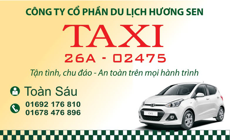 Mẫu card visit taxi đẹp nhất